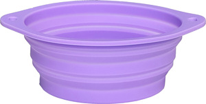 Tazón <span class=keywords><strong>de</strong></span> Silicona Plegable para <span class=keywords><strong>Perros</strong></span>, Doble Botón, Ecológico, Antiderrames, para Viajes al Aire Libre - Product Image 3