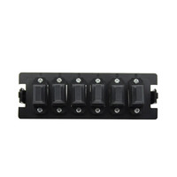 Modular 6-Port SC Fiber Adapter Faceplate with FTTH Use Pull-Out Tray Design for ODF Patch Panel Systems