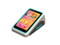 Terminal de paiement sans argent liquide FUNOVA T12 Wi-Fi 6 avec lecteur de cartes RFID, écran tactile 4 pouces, système de gestion des revenus 24/7 pour machine à griffes d'arcade