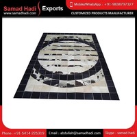 Tapis en cuir de vachette indien personnalisé de haute qualité tapis brodé et tapis de prière directement du fabricant