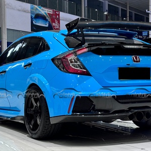 For Honda for Civic 10TH FK8 Auto Tuning Rear Bumper Diffuser <b>Lip</b> Spoiler SPOON Style Chin <b>Splitters</b> FRP Carbon Fiber New Condit - Product Image 2