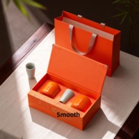 Caja de Regalo de Té 4 en 1 Preferida de la Era Yilu Lingxian, Caja Vacía para Té Negro de Espino y Té Rojo de Árbol Antiguo, Papel Especial con Serigrafía