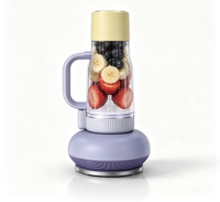 Mixeur personnel portable avec couvercle anti-fuite, pour smoothies, compatible porte-gobelet, presse-agrumes électrique pour les voyages, la salle de sport, la maison et les camping-cars