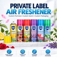 Spray désodorisant longue durée 300 ml à marque privée, éliminateur d'odeurs, brume parfumée pour salle de bain, toilettes, bureau