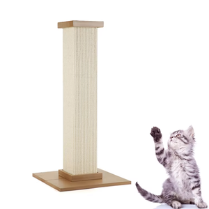 Moderne Grote Kat Speelgoed Frame Populaire Dikke Sisal Katten Klimkolom Niet-Shedding Krabboard Scratcher Hout Carton - Product Image 3