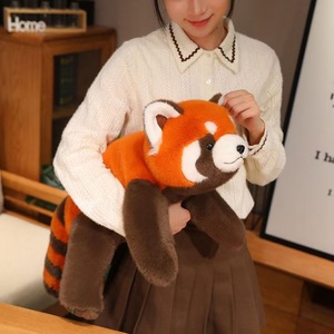 Adorabile Panda rosso peluche bambola simpatico animale farcito amico nuovo prodotto per alleviare lo Stress regalo perfetto per bambine - Product Image 3