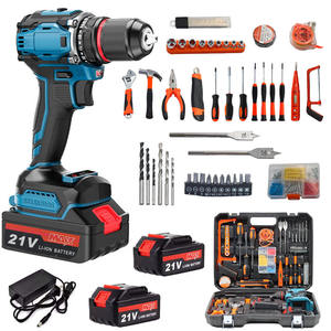 LARIX 21V perceuse sans fil batterie au Lithium puissance perceuses Kit électrique sans fil sans brosse outils Kit Portable usine - Product Image 3