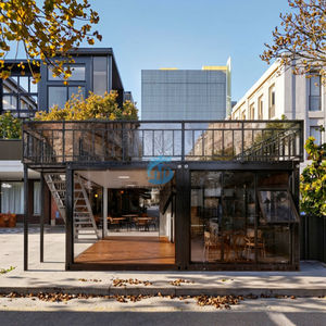 Op Maat Gemaakte Draagbare Stalen Sandwichpaneel Container Huis Flat Pack Voor Kantoorgebouw Huishouden Geprefabriceerd Appartement Modern - Product Image 3