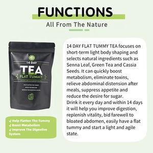 Moq moq מהיר ביותר 14 ימים ניקוי fox מתאים תיבת ירוק מותאם אישית במשקל תה למבוגרים 3 שנים תווית פרטית - Product Image 5