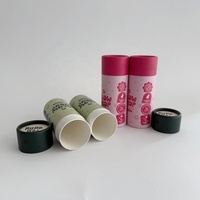 Vente en gros 100% déodorant biodégradable cylindre vide déodorant bâton marque personnalisée résistant à l'huile Push up papier Tube