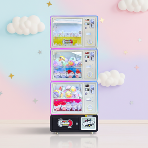 <span class=keywords><strong>Naughty</strong></span> <span class=keywords><strong>Dog</strong></span> Machine de jeu d'arcade à capsules métalliques à trois niveaux, à monnayeur, machine à griffes commerciale personnalisée, version anglaise - Product Image 1