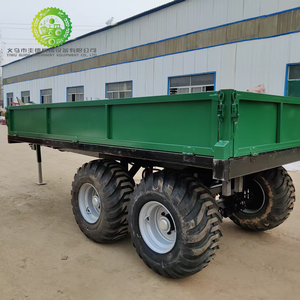 Meilleur prix pour une remorque agricole à quatre roues, grande remorque pour tracteur, transport agricole, livraison directe d'usine - Product Image 6