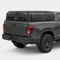 Couverture de benne de camionnette 4x4 haut de gamme pour Ridgeline, 3 portes, en alliage d'aluminium, coque rigide, hauteur moyenne, pour camping-car, compatible Navara NP300 Ranger