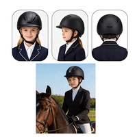 Casque d'équitation à couverture intégrale pour enfants et jeunes, ajustement réglable 20,8-22,4" / 53-57cm