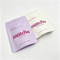 Pochette à fond plat avec finition mate imprimée sur mesure, dotée d'une valve de dégazage unidirectionnelle pour les grains de café et le café moulu OPP/VMPET/PE