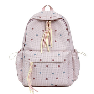 New fresh cute <b>backpack</b> with polka dots lightweight <b>large</b> capacity <b>Backpacks</b> - Product Image 4