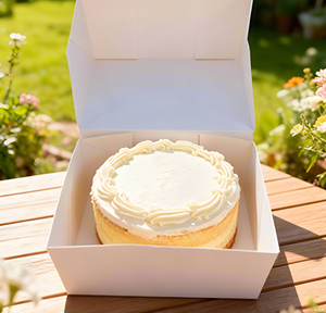 Scatola per torte con manico di grandi dimensioni usa e getta personalizzata, per gite in campeggio e picnic e festa del vino scatola per torte 12x12x6 - Product Image 1