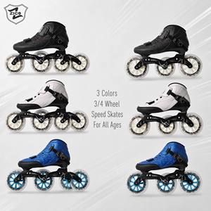 Patins à roulettes de vitesse, patins de course pour enfants et adultes, patins à <span class=keywords><strong>glace</strong></span> professionnels, patins en ligne à grandes roues, tige en microfibre, caoutchouc - Product Image 5