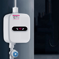 Chauffe-Eau Électrique Instantané de Salle de Bain à Thermostat à Induction, Imperméable, pour Douche