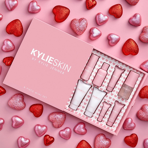 Customization pink Cosmetic packaging beauty set boxes for valentine's day gift ideas 2022