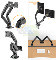 Support d'écran de bureau KALOC pour moniteur de 17 à 33 pouces, rotatif et réglable, support d'écran PC VESA 100x100