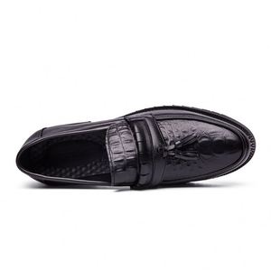 Men's Office Shoes in Full Black Color Genuine Leather Comfortable Men Dress Wedding Shoes - Product Image 3
