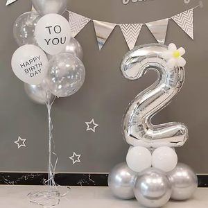 16inch Foil Individual Packing Number <b>Balloons</b> 0123456789 Easter Party <b>Decorations</b> - Product Image 5