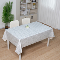 Nappe rectangulaire en PVC noire à motif floral avec logo personnalisé RNPT – Fabrication de nappes de table en PVC