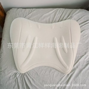 Almohada cervical de espuma PU, soporte para el cuello, ayuda para dormir, almohada de tracción para adultos, color azul, blanco, raíz de loto, 300 g - Product Image 4