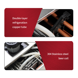Machine à refroidir la bière à 6 bobines, électrique, en acier inoxydable, pour boissons froides, <span class=keywords><strong>distributeur</strong></span> <span class=keywords><strong>de</strong></span> bière pour les entreprises <span class=keywords><strong>de</strong></span> restauration - Product Image 3