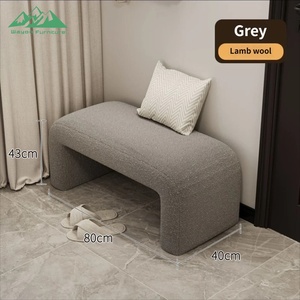 Pouf Contenitore Moderno Bianco in Tessuto con Coperchio Sollevabile per Soggiorno e Camera da Letto - Product Image 6