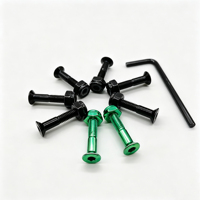 Grosir Zincplating-Perangkat Keras Skateboard Hitam Sekrup Phillips 1 Inci untuk Baut dan Mur Dek Skateboard