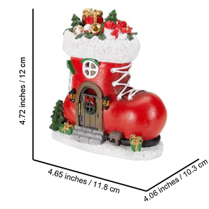 Pièce <span class=keywords><strong>de</strong></span> table personnalisée en polyrésine, peinte à la main, décorative artistique <span class=keywords><strong>de</strong></span> <span class=keywords><strong>Noël</strong></span>, artisanat <span class=keywords><strong>de</strong></span> décoration intérieure, <span class=keywords><strong>maison</strong></span> <span class=keywords><strong>de</strong></span> chaussettes du pays des Merveilles <span class=keywords><strong>de</strong></span> <span class=keywords><strong>Père</strong></span> <span class=keywords><strong>Noël</strong></span> - Product Image 6