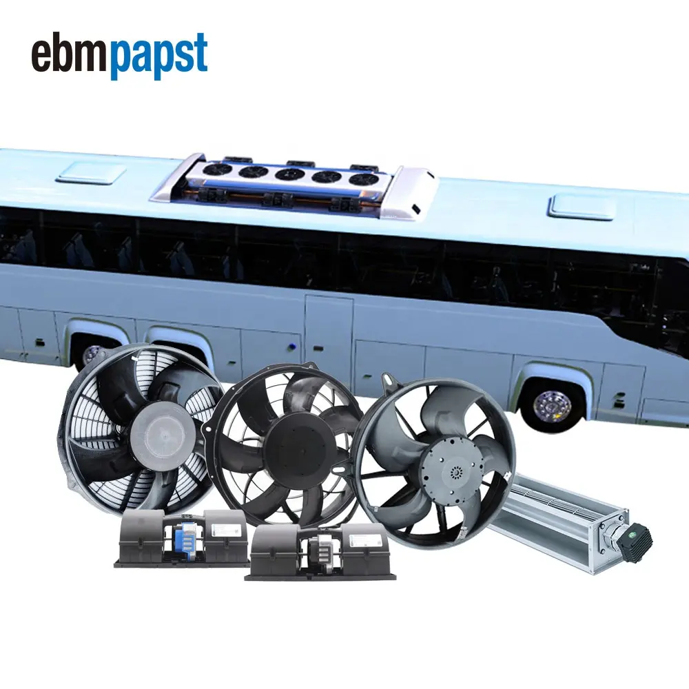 Ebmpapst 97mm- 385mm EC 팬 PWM 속도 규제 지능형 제어 레일 전송 팬 에어컨 증발기 냉각 팬
