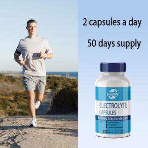 Cápsulas de Electrolitos OEM/ODM, Gran Venta, para Dietas Altas en Sodio (500 mg de Sodio - 100 mg de Potasio), Sin Sabor - Product Image 4