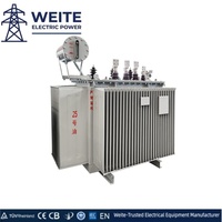 Transformateur triphasé immergé dans l'huile 11kV100kVA 400V1600kVA 1800kVA 2000kVA 2500kVA MT HT à enroulement en cuivre pour la distribution d'énergie