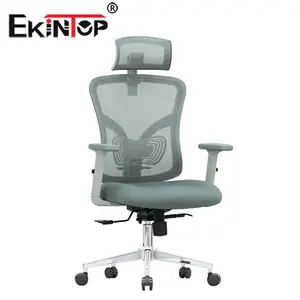 Sinonis Chaise élévatrice de direction moderne Appui-tête réglable en maille ergonomique pivotante en tissu rotatif confortable pour la maison ou l'école - Product Image 2