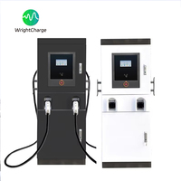 Station de recharge commerciale pour véhicules électriques DC 120 kW CCS2 CHAdeMO GBT OCPP GPRS 4G avec écran LCD 7 pouces pour zone de service autoroutière intelligente TA-DC-FQ