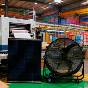 Ventilateur d'extraction <span class=keywords><strong>solaire</strong></span> de qualité industrielle, zéro coût électrique, écologique, performance stable, longue durée de vie pour usine et entrepôt - Product Image 5