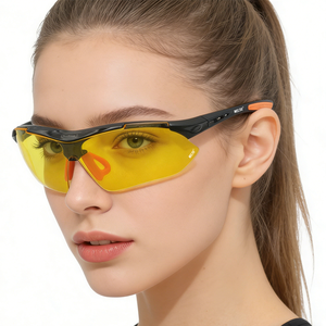 WELTA ANSI Z87.1 Safety Glasses Impact Resistant Anti-fog PC <b>Lens</b> CE EN ISO 16321 Approved Protective Eyewear Safety Glasses - Product Image 1