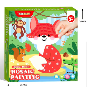 KEYBABY personalizzato semplice trapano e pasta abbinamento <span class=keywords><strong>Puzzle</strong></span> di disegno educativo precoce giocattoli Set di carta blocchi di costruzione per bambini - Product Image 1