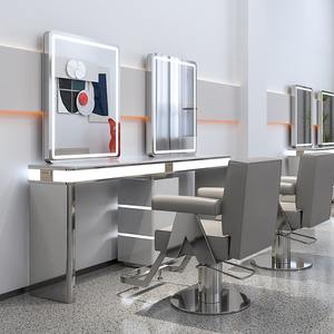 <span class=keywords><strong>Espejo</strong></span> de Peluquería con Luces LED, <span class=keywords><strong>Espejo</strong></span> Especial para Salón de Belleza y Barbería, Precio de Fábrica Meientai, Gran Venta - Product Image 1