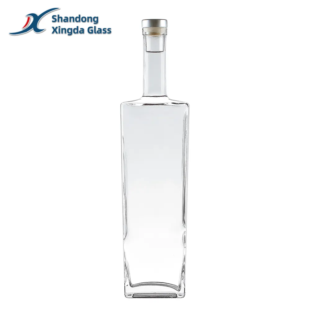 China Aanpasbare Glazen Flessen Fabrikanten Van Whisky Wodka Rum Drankflessen En Sap One-Stop Shopping