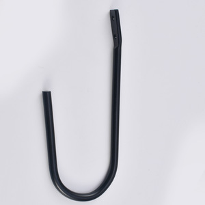 U Shaped Wall <b>Hook</b> Black Carbon Steel Coat And Cap Holder Bedroom <b>Kitchen</b> Bathroom Use Durable Round Head Design - Product Image 1