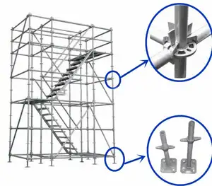 Tipo de venda quente de alta qualidade utilizados layher Ringlock sistema de andaimes para construção de high-rise