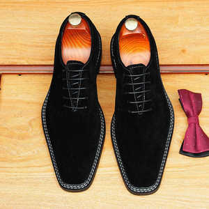 รองเท้าหนังอ็อกซ์ฟอร์ดแบบผูกเชือกสำหรับผู้ชาย สไตล์บริติชบรูค แกะสลักลายเฉพาะตัว ใส่สบาย เหมาะสำหรับธุรกิจและลำลอง - Product Image 6