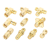 Adaptador Coaxial BNC RF de Cobre Puro, Conector Macho a Hembra, Divisor en Forma de T de 2, 3 y 4 Vías para Comunicación RF