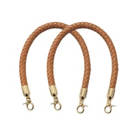 Bandoulières de Sacs Colorées en Cuir PU de 30-60cm, Poignées de Sac à Main, Boucle Chaîne Dorée, Tressées, Bricolage, Accessoires Faits Main, Vente en Gros Usine