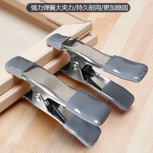 Clips de Ropa en Forma de U Duraderos de 4 Pulgadas, Aleación de Hierro Niquelado con Funda de PVC para Vestidos de Novia y Fijación en Trabajos de Madera - Product Image 5