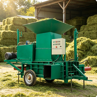 Ensileuse à ensilage de paille de maïs, entraînée par boîte de vitesses, ensacheuse d'aliments humides/secs